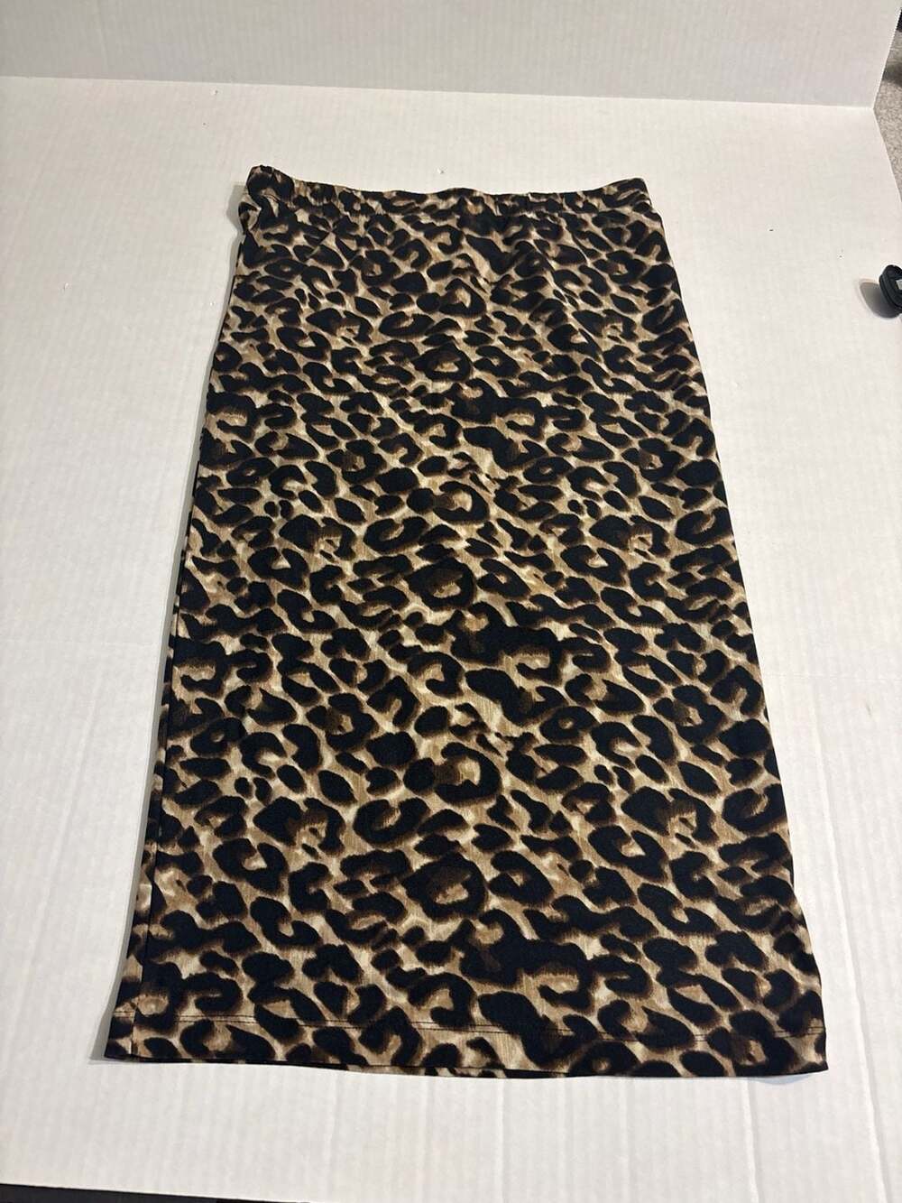Full Circle Trends Leopard Print Maxi Skirt Size Large